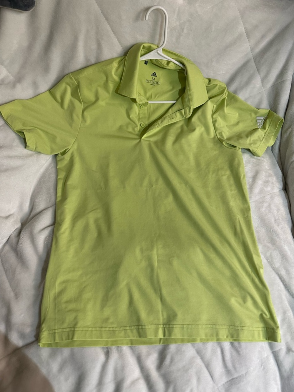 adidas Lime Green Performance Polo Shirt